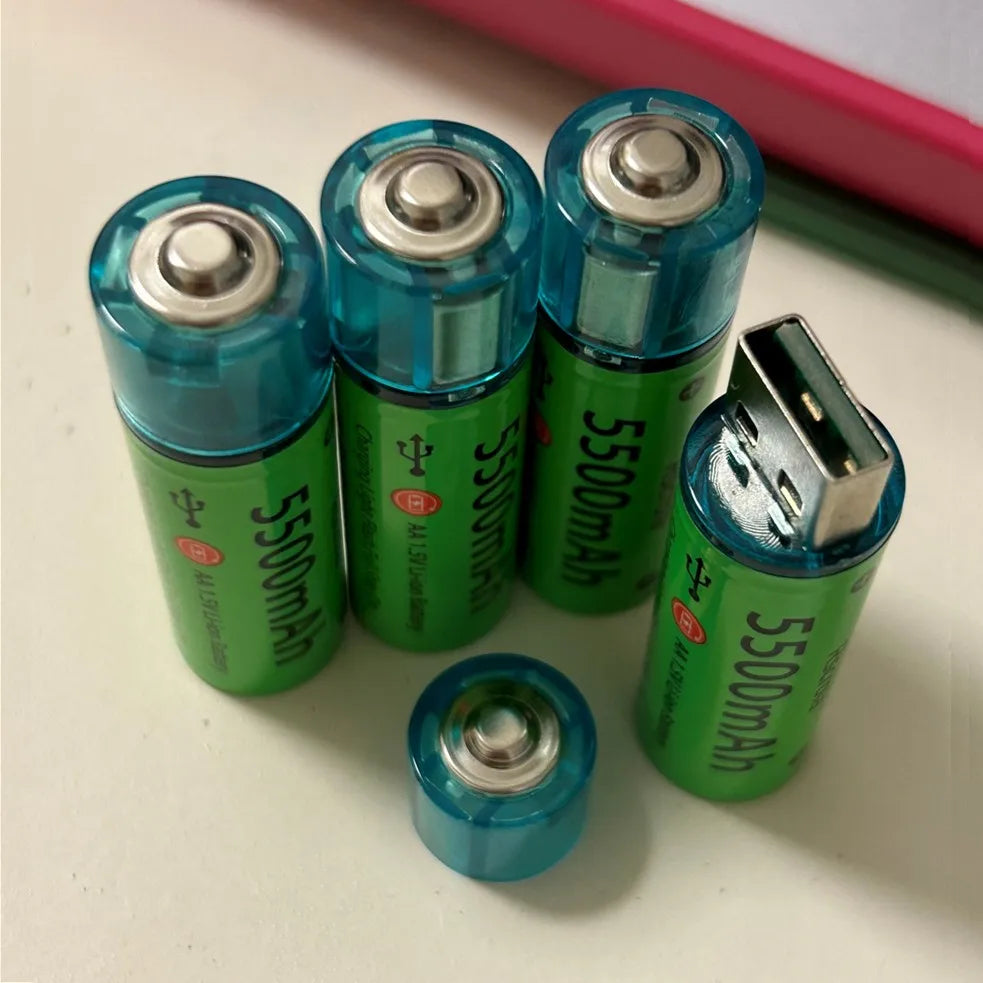 6 Universal AA Rechargeable Battery Durable 5500mAh Li-ion Battery (Copy)