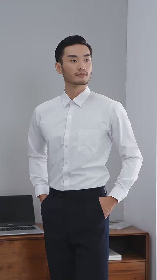 New Men's Fashion Pure Cotton Business Dress Shirts For Man